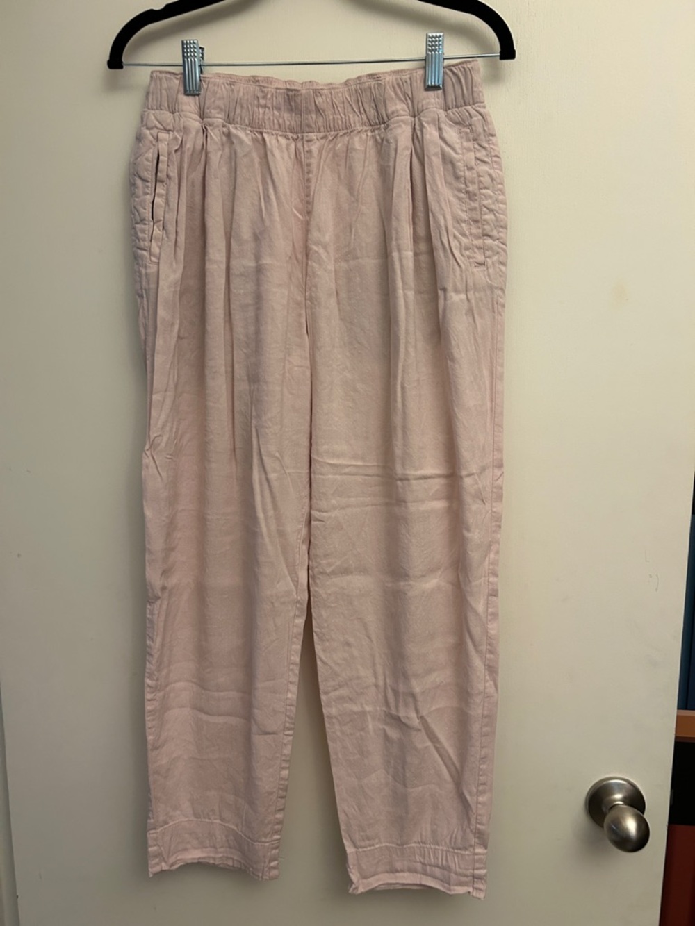 Vince Light Pink Elastic Waist Relaxed Pants